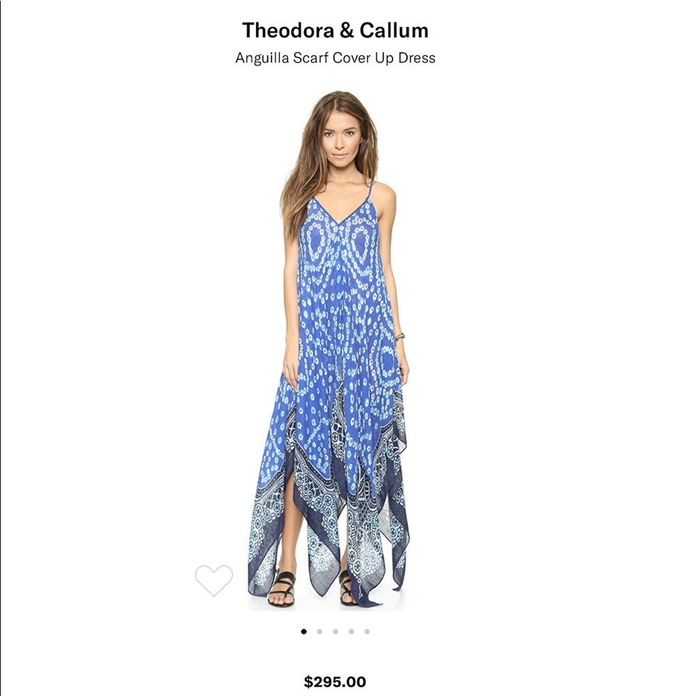 Theodora & Callum 💙 Anguilla Scarf Cover Up Dress